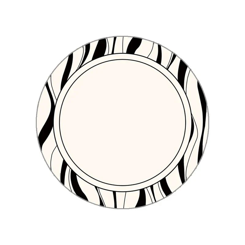 Tapete Redondo Estilo Nórdico