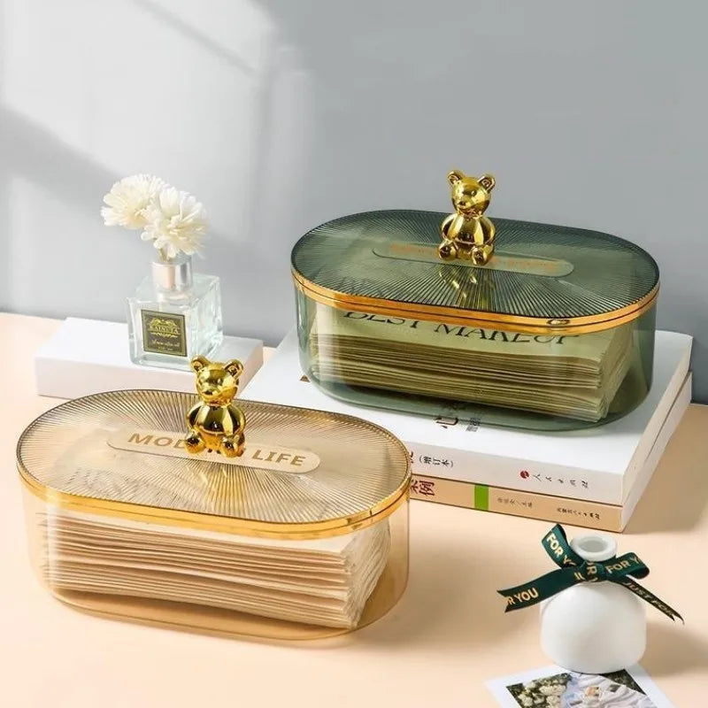 Pote Organizador com Urso Dourado